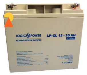 Гелевий акумулятор LogicPower LP-GL-20 AH